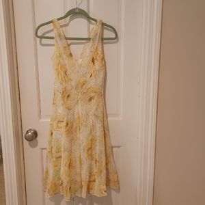 Floral Sundress, yellow in color, sz 2